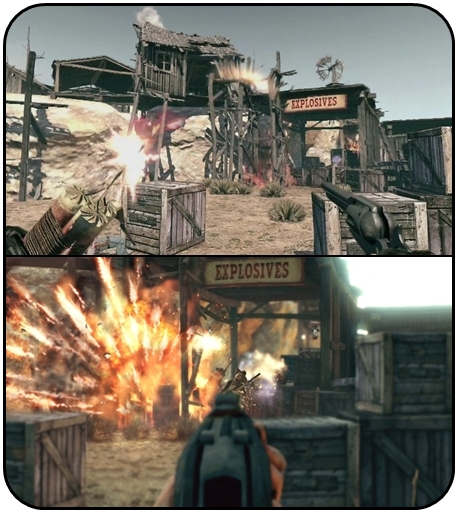 Who hides from a guy with dynamite in an Explosives depot? That guy.